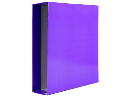 Caja Archivador Liderpapel de Palanca Carton Folio Documenta Lomo 75 mm Lila
