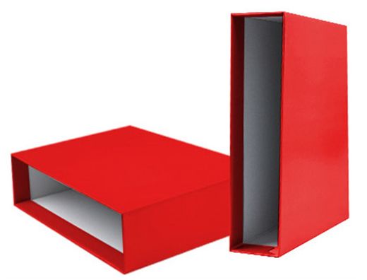 Caja Archivador Liderpapel de Palanca Carton Folio Documenta Lomo 82Mm Color Rojo