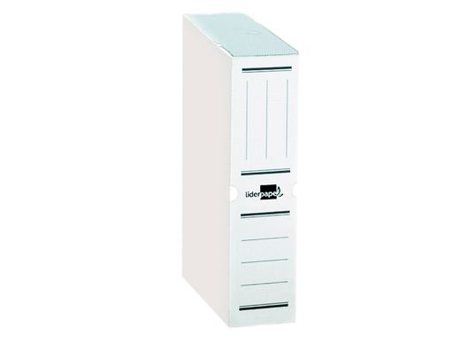 Caja Archivo Definitivo Plastico Liderpapel Blanco Tamaño 36X26X10 Cm