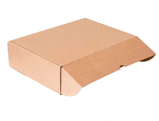 Caja automontable q-connect para e-commerce y regalo carton reciclado canal simple 3 mm kraft 330x250x100 mm
