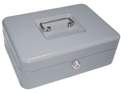 Caja Caudales Q-Connect 10" 250X180X90 mm Plata con Portamonedas