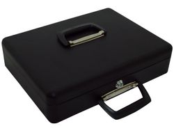 Caja Caudales Q-Connect 14,5" 370X270X95 mm con Portamonedas y Bandeja para Billetes