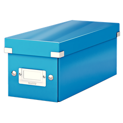 Caja Click & Store CD Box (143x147x352 mm), azul