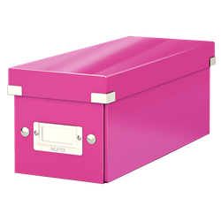 Caja Click & Store CD Box (143x147x352 mm), fucsia