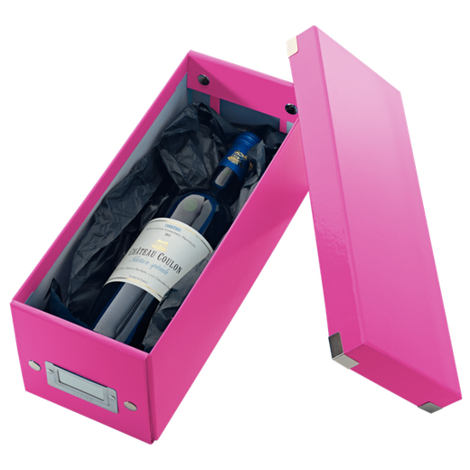 Caja Click & Store CD Box (143x147x352 mm), fucsia