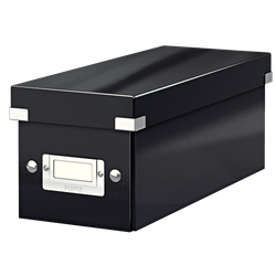 Caja Click & Store CD Box (143x147x352 mm), negro