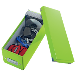Caja Click & Store CD Box (143x147x352 mm), verde