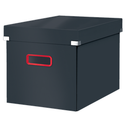 Caja Click & Store Cosy cúbica Grande (320x360x310 mm), gris