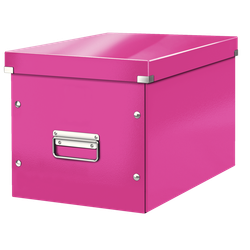 Caja Click & Store cúbica Grande (320x360x310 mm), fucsia