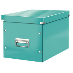 Caja Click & Store cúbica Grande (320x360x310 mm), turquesa