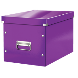 Caja Click & Store cúbica Grande (320x360x310 mm), violeta