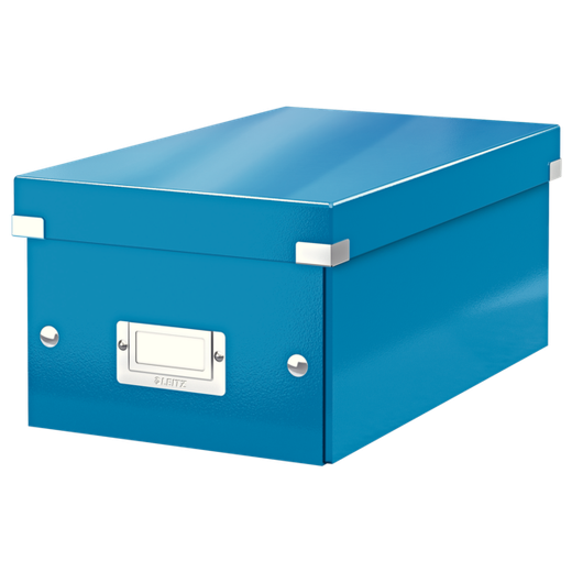 Caja Click & Store DVD Box (206x147x352 mm), azul