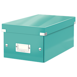 Caja Click & Store DVD Box (206x147x352 mm), turquesa