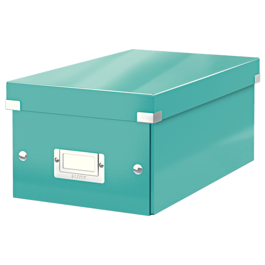 Caja Click & Store DVD Box (206x147x352 mm), turquesa