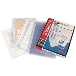 Caja de 100 fundas luxe formato folio Esselte