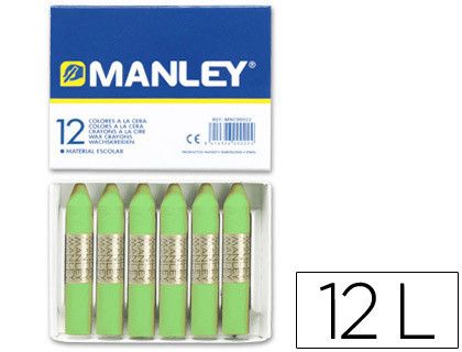 Caja de 12 ceras verde mar nº 22