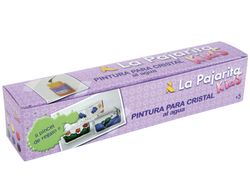 Caja de 6 pinturas cristal agua+pincel