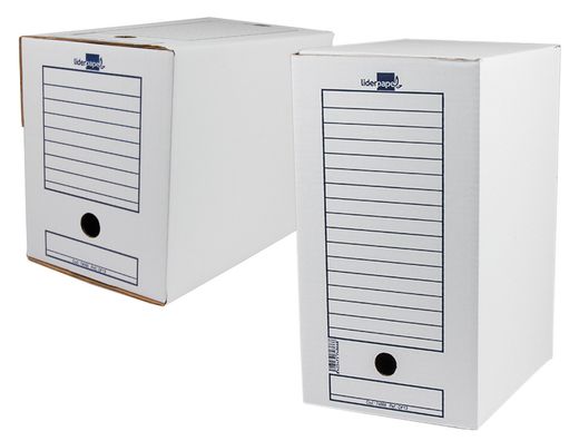 Caja de Archivo Definitivo Liderpapel Folio Doble Fondo (367X251X200 mm)