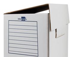 Caja de Archivo Definitivo Liderpapel Folio Doble Fondo (367X251X200 mm)