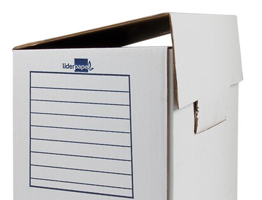 Caja de Archivo Definitivo Liderpapel Folio Doble Fondo (367X251X200 mm)