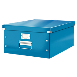 Caja de archivo universal Click & Store Grande (369x200x484 mm), azul
