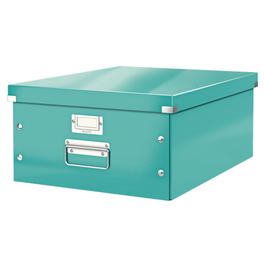 Caja de archivo universal Click & Store Grande (369x200x484 mm), turquesa
