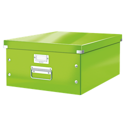 Caja de archivo universal Click & Store Grande (369x200x484 mm), verde
