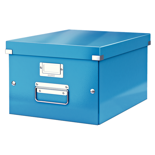 Caja de archivo universal Click & Store Mediana (281x200x369 mm), azul
