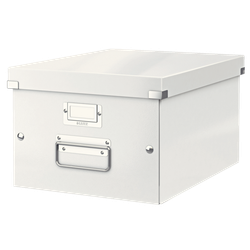 Caja de archivo universal Click & Store Mediana (281x200x369 mm), blanco