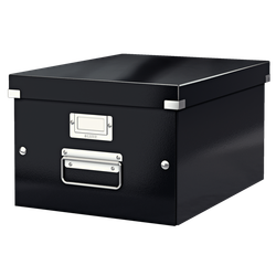 Caja de archivo universal Click & Store Mediana (281x200x369 mm), negro