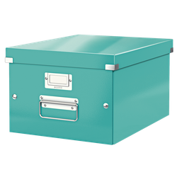 Caja de archivo universal Click & Store Mediana (281x200x369 mm), turquesa