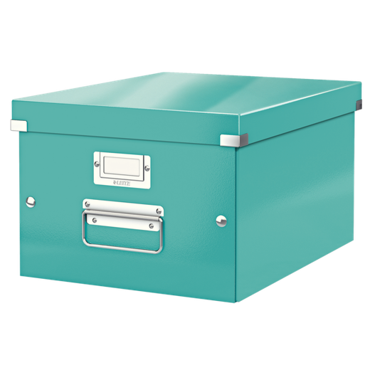 Caja de archivo universal Click & Store Mediana (281x200x369 mm), turquesa