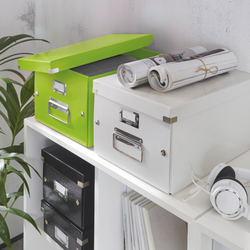 Caja de archivo universal Click & Store Mediana (281x200x369 mm), verde