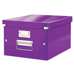 Caja de archivo universal Click & Store Mediana (281x200x369 mm), violeta