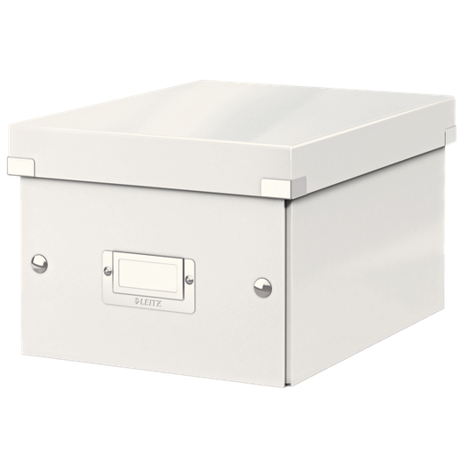 Caja de archivo universal Click & Store Pequeña (216x160x282 mm), blanco