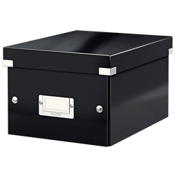 Caja de archivo universal Click & Store Pequeña (216x160x282 mm), negro