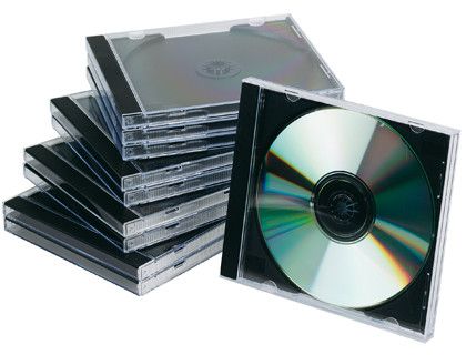 Caja de Cd Q-Connect -Con Interior Negro -Pack de 10 Unidades