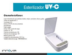 Caja de desinfeccion innova sobremesa esterilizador para moviles relojes llaves auriculares y gafas