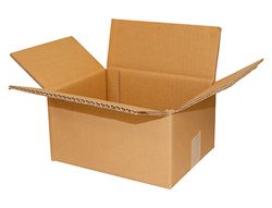 Caja de embalar marron q-connect doble canal 420x200x300 mm