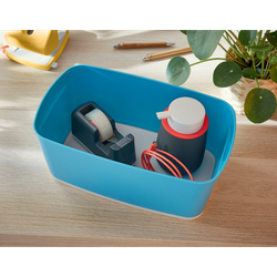 Caja Leitz MyBox Cosy pequeña con tapa, azul