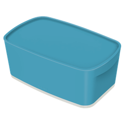Caja Leitz MyBox Cosy pequeña con tapa, azul