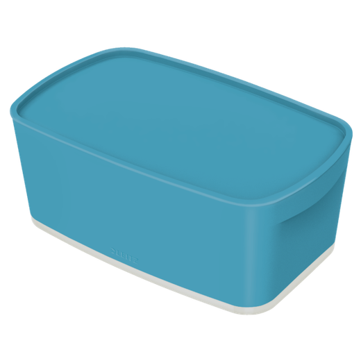 Caja Leitz MyBox Cosy pequeña con tapa, azul