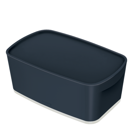 Caja Leitz MyBox Cosy pequeña con tapa, gris