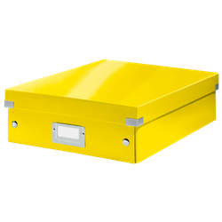 Caja organizadora Click & Store Mediana (280x100x370 mm), amarillo