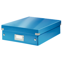 Caja organizadora Click & Store Mediana (280x100x370 mm), azul