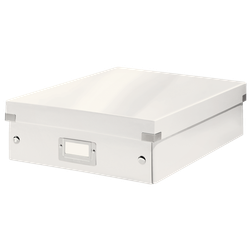 Caja organizadora Click & Store Mediana (280x100x370 mm), blanco