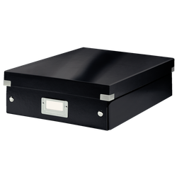 Caja organizadora Click & Store Mediana (280x100x370 mm), negro