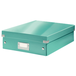 Caja organizadora Click & Store Mediana (280x100x370 mm), turquesa