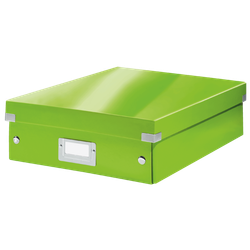 Caja organizadora Click & Store Mediana (280x100x370 mm), verde
