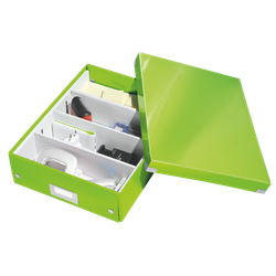 Caja organizadora Click & Store Mediana (280x100x370 mm), verde